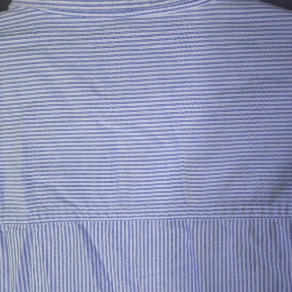 Solutions Kitten Present StripeButton Down Shirt Size M Vintage Embroidered Cats - Picture 8 of 8